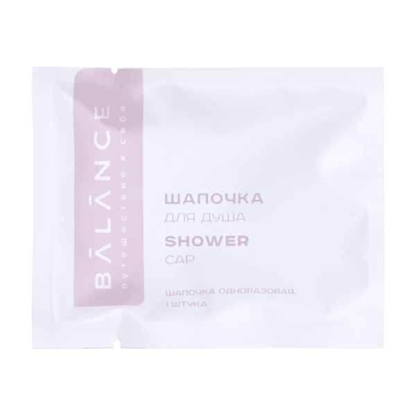 Шапочка для душа, упак. каменная бумага «Balance» / Shower cap (500 шт.)