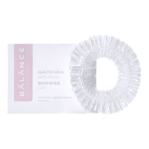Шапочка для душа, упак. каменная бумага с клапаном «Balance» / Shower cap