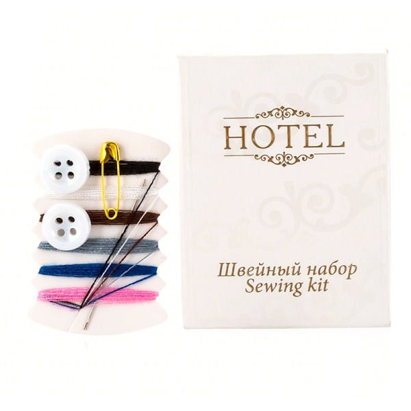 Швейный набор, упак картон «Hotel» / Sewing kit