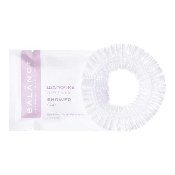 Шапочка для душа, упак. каменная бумага «Balance» / Shower cap