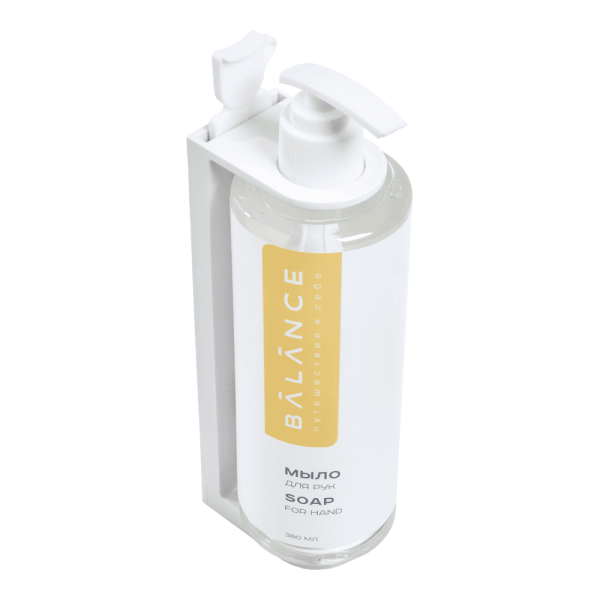 Держатель одинарный для диспенсера 380 мл «Balance», пластиковый, белый