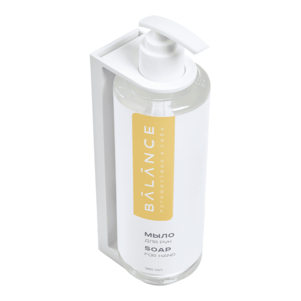 Держатель одинарный для диспенсера 380 мл «Balance», пластиковый, белый